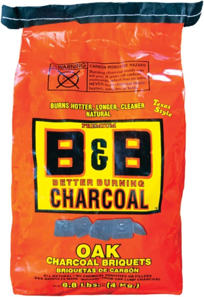 B  B Charcoal 00073 Organic Oak Charcoal Briquettes, 8.8 Lbs